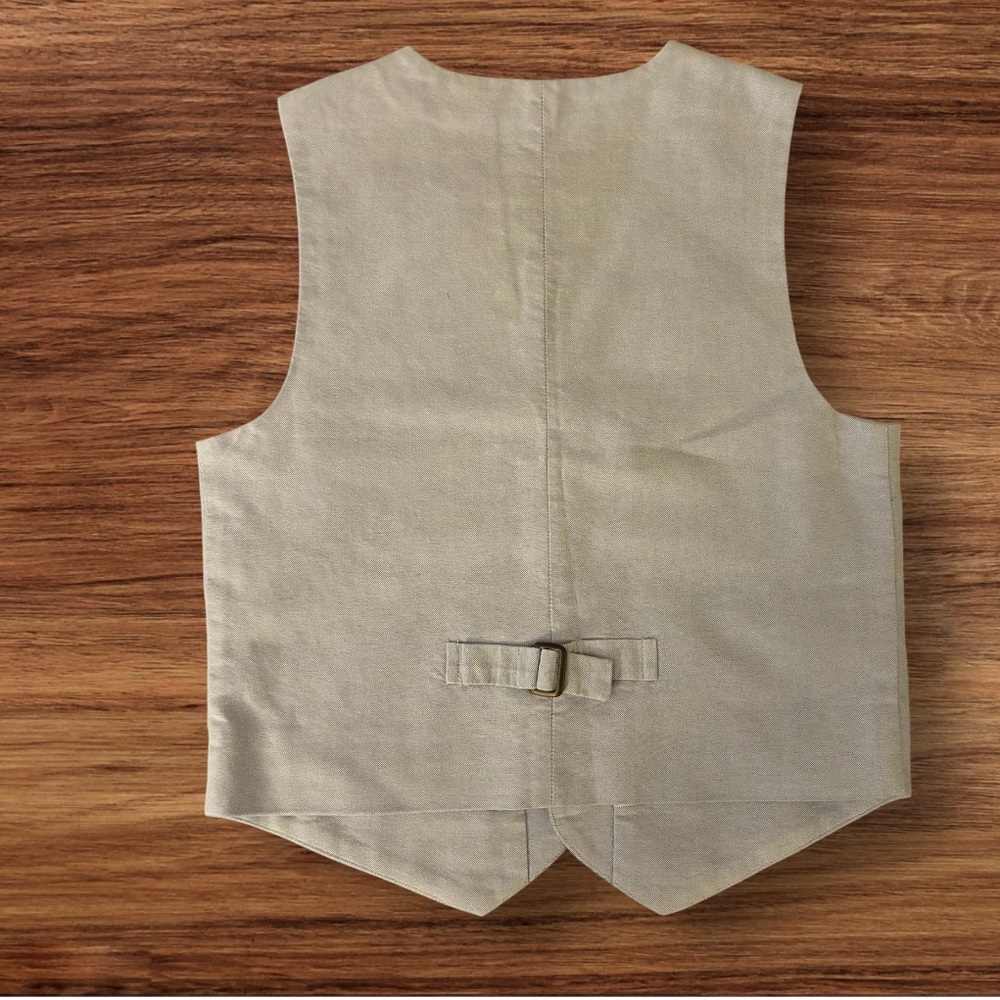 NWT- Janie and Jack Sky Oxford Suit Vest - Picture 4 of 7
